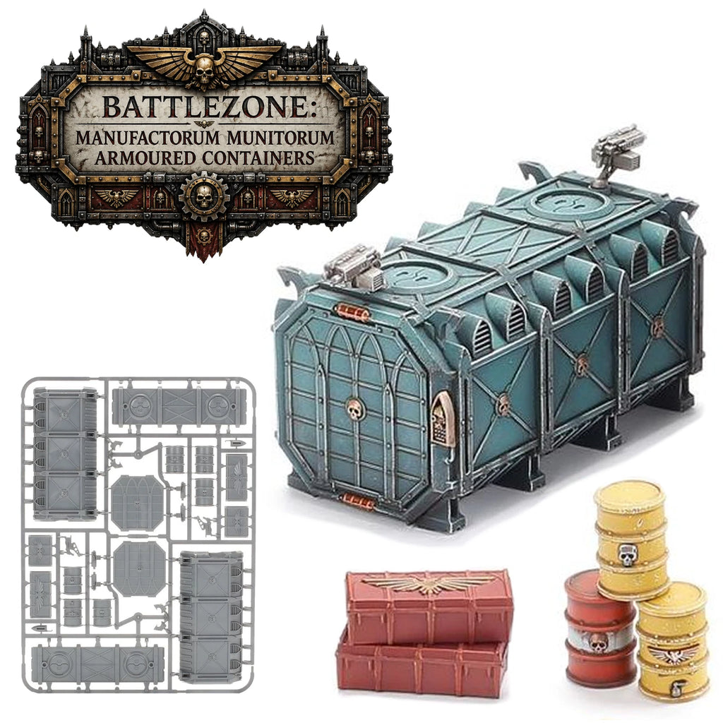 Warhammer 40k Battlezone: Manufactorum Munitorum Armoured Crate Terrain Building