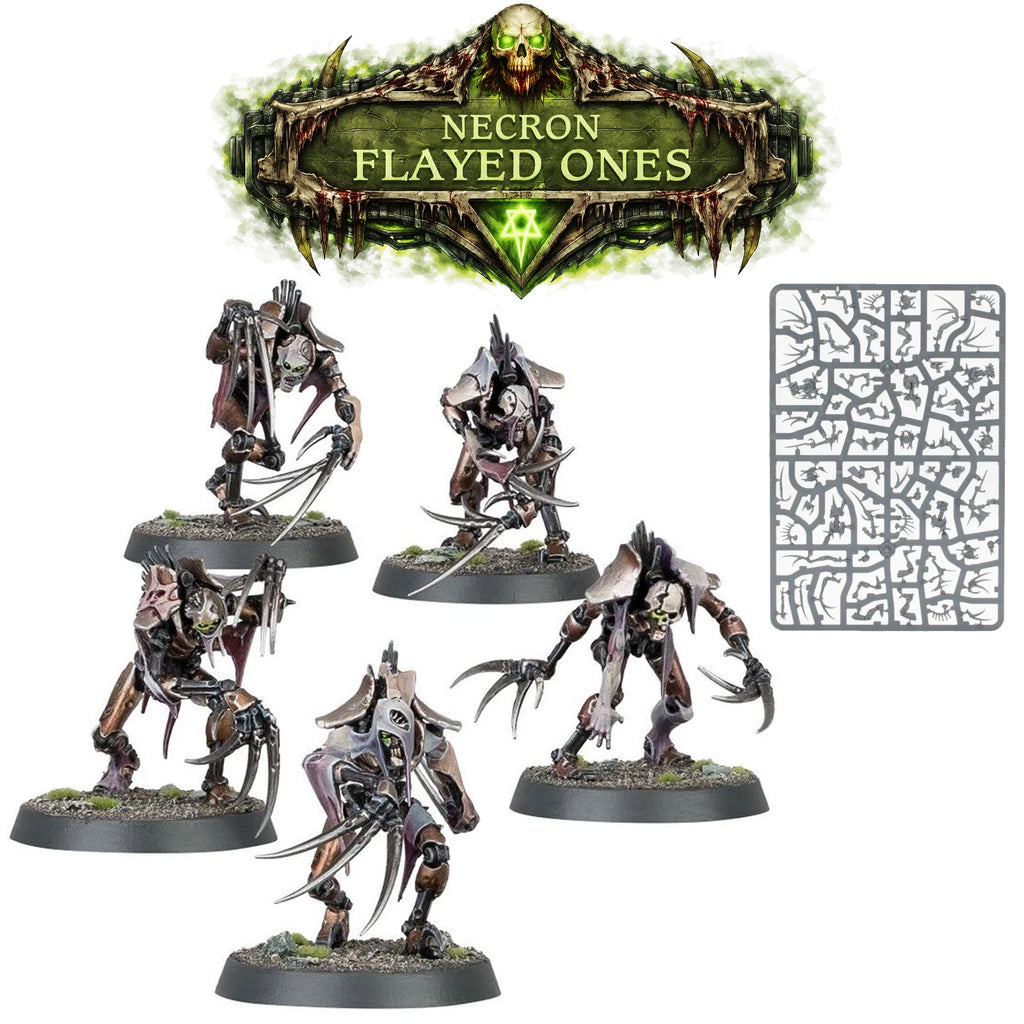 Warhammer 40k Necron Flayed Ones x 5 New on Sprues - No Bases
