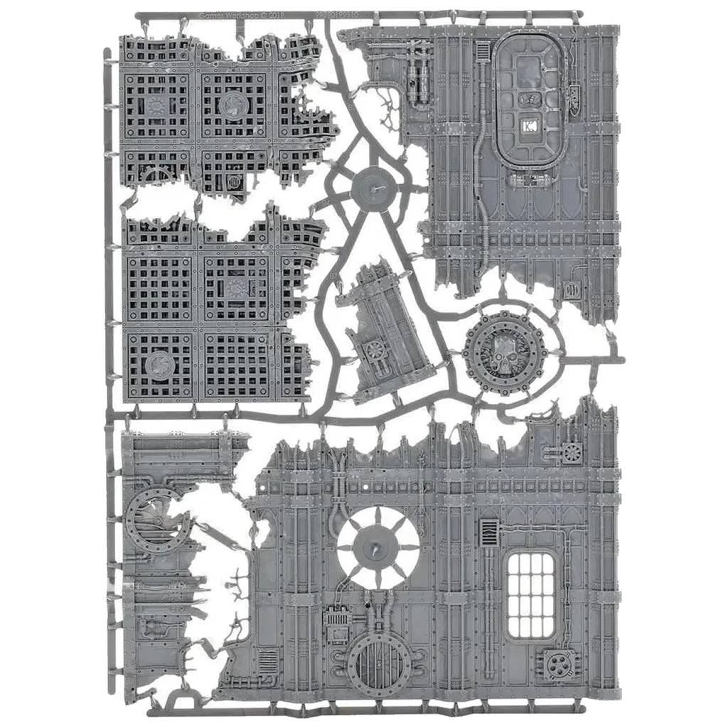Warhammer 40k Ruined Factorum Terrain Scenery Building New on Sprue