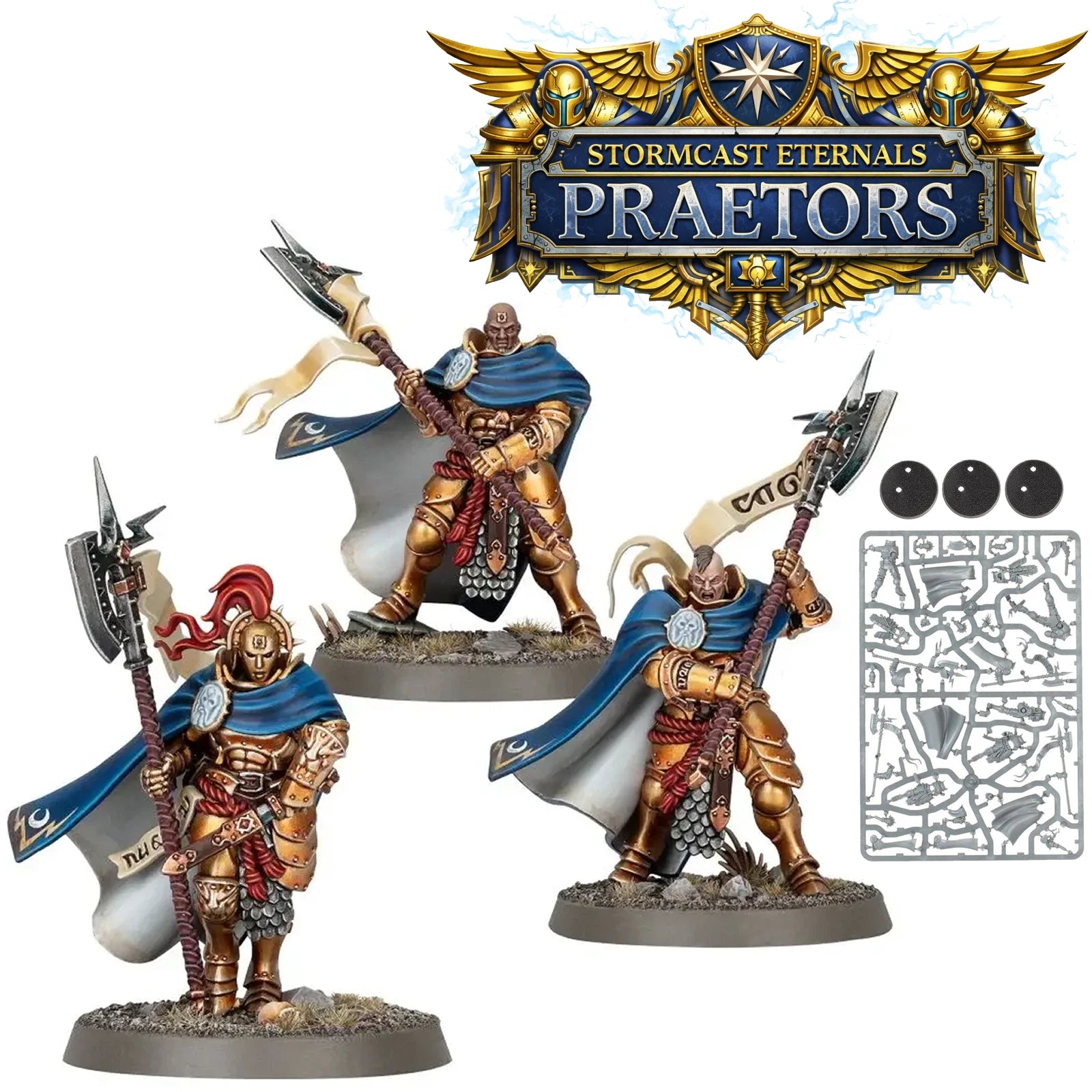 Warhammer Age of Sigmar Stormcast Eternals Praetors x 3 - New on Sprues