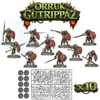 Warhammer Age of Sigmar - Kruleboyz Gutrippaz x 10 New on Sprues Easy Build
