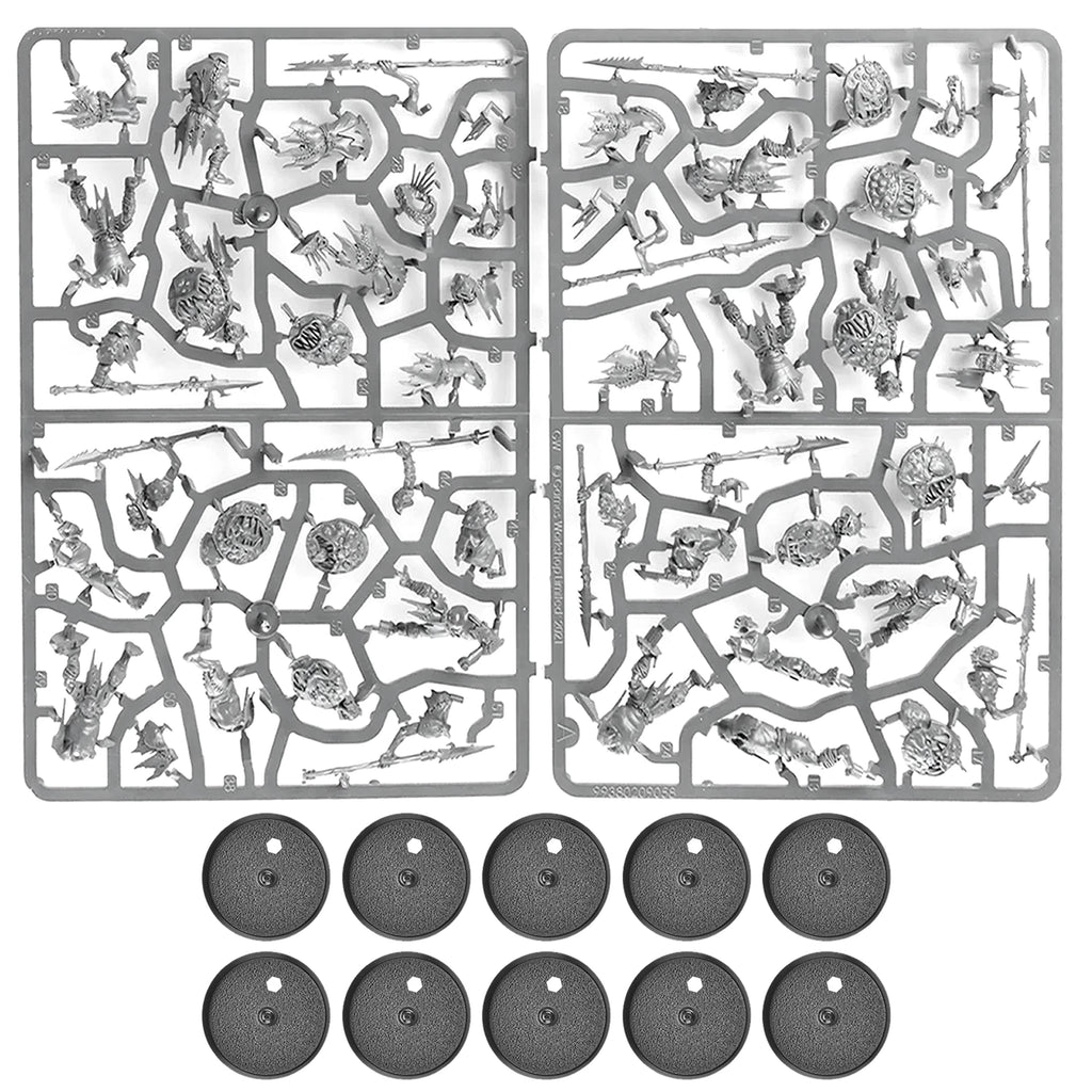 Warhammer Age of Sigmar - Kruleboyz Gutrippaz x 10 New on Sprues Easy Build