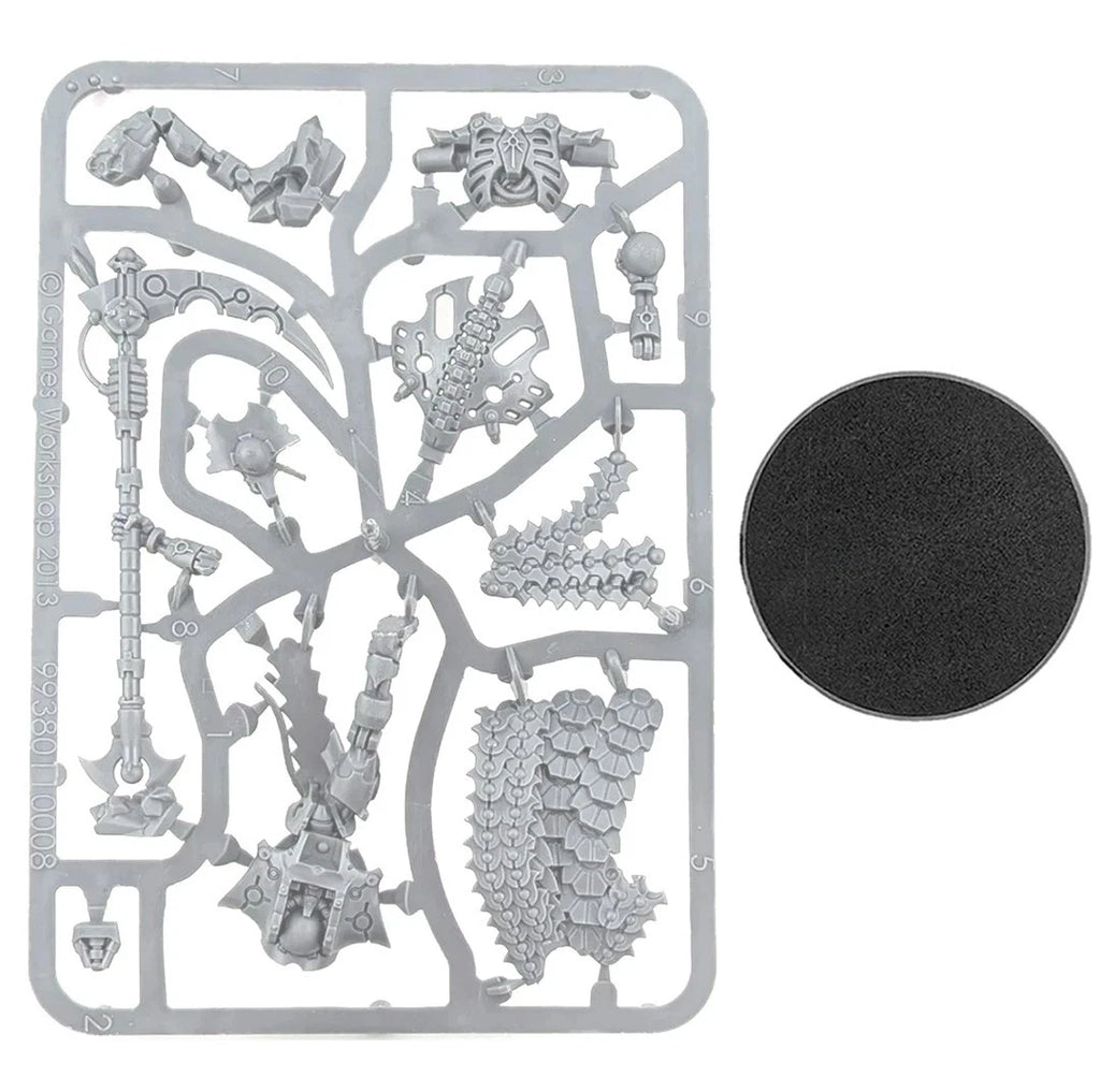 Warhammer 40k Necron Overlord with Scythe and Resurrection Orb - New - OOP