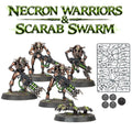 Warhammer 40k Necron Warriors x 4 & Scarabs Swarm x 1 - New on Sprues