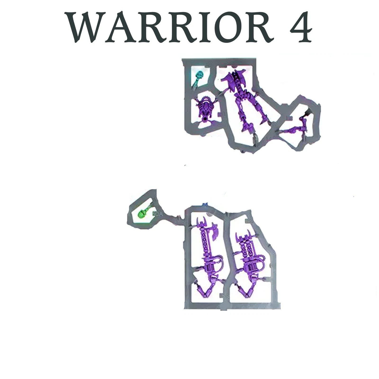 Warhammer 40k Necron Warriors x 4 & Scarabs Swarm x 1 - New on Sprues