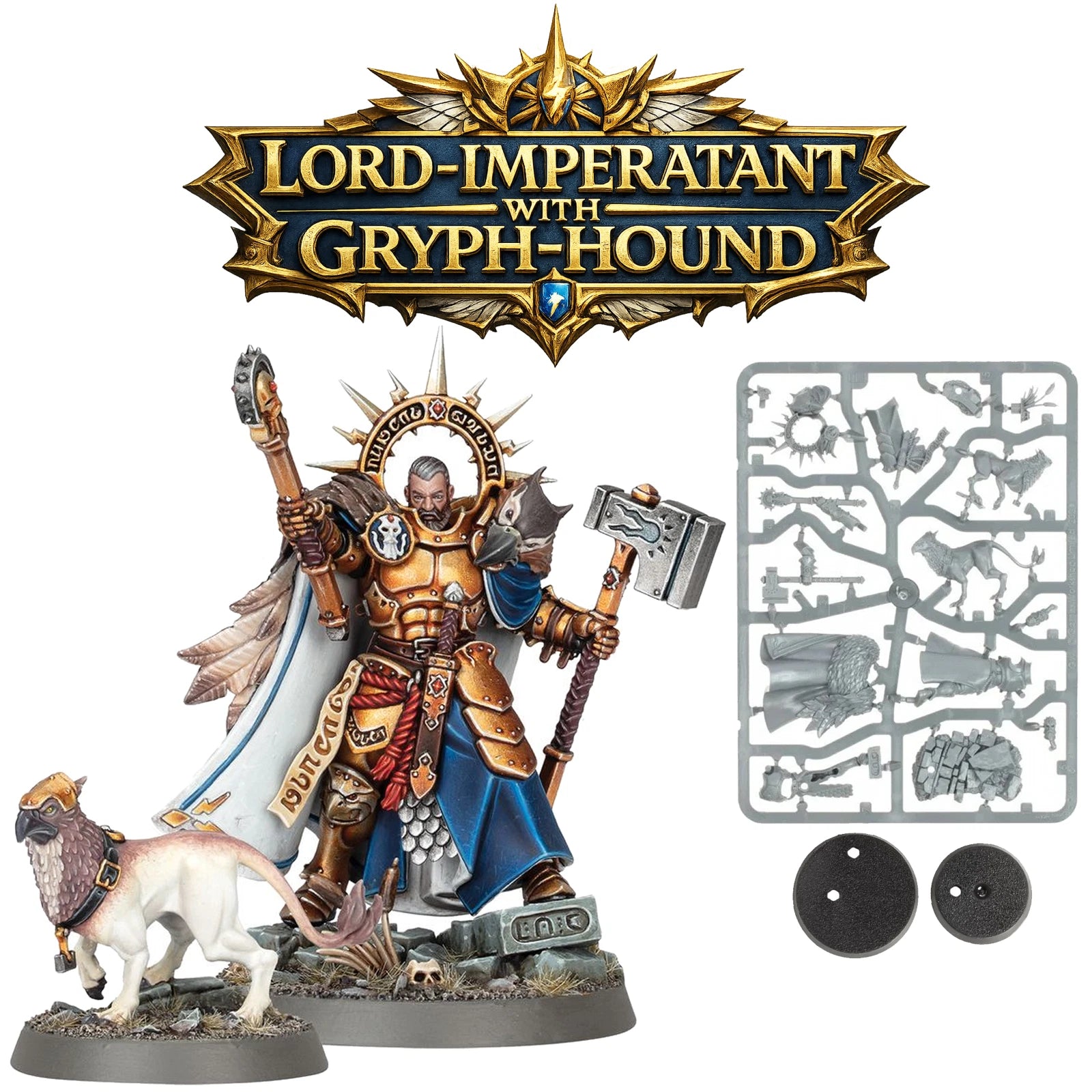 Warhammer Sigmar Stormcast Eternals Lord-Imperatant with Gryph-hound New £27 RRP